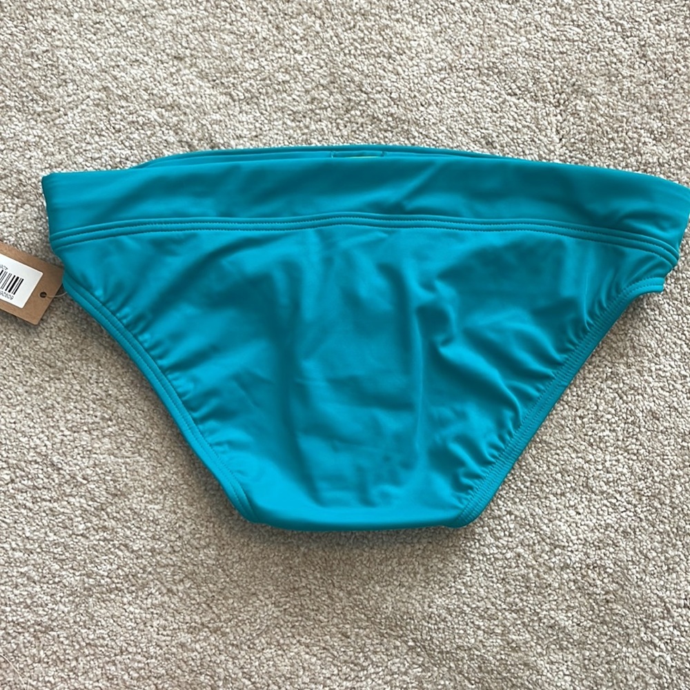 NWT Title Nine Lehua Bikini Bottoms Teal Sz S - Picture 2 of 10